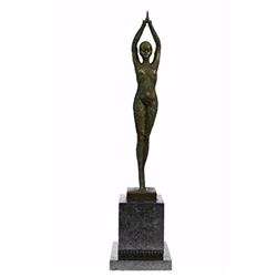 Dancer Dimitri On Marble Base Bronze Sculpture