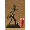 Image 5 : The Hunter with Hunting dog Bronze Sculpture on Marble Base Statue