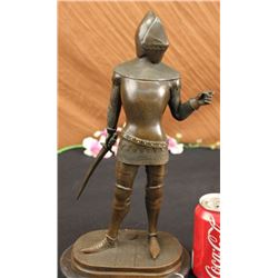 Knight Worrior Bronze Statue on Marble base Sculpture