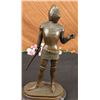Image 2 : Knight Worrior Bronze Statue on Marble base Sculpture