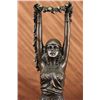 Image 4 : Egyptian Dancer Bronze Sculpture on marble base Statue