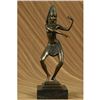 Image 1 : Egyptian Dancer With Exotic Costume Bronze Sculpture on Marble base Statue