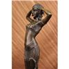 Image 2 : Exotic Dancer Bronze Statue on Marble Base Sculpture