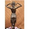 Image 3 : Exotic Dancer Bronze Statue on Marble Base Sculpture