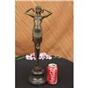 Image 6 : Exotic Dancer Bronze Statue on Marble Base Sculpture