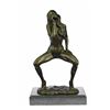 Image 1 : Nude Female Bronze Sculpture on marble base Statue
