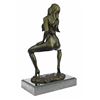 Image 6 : Nude Female Bronze Sculpture on marble base Statue