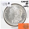 Image 1 : 1878S USA Morgan $1 Choice Brilliant Uncirculated (MS-62 to MS-64) Condition (Scratched)