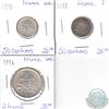 Image 1 : Lot of 3x French Coinage Dated 1898-1914 in Fine or UNC. 3pcs