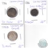 Image 1 : Lot of 3x German States/Empire Coinage Dated 1764, 1784 & 1916D in VF to UNC. 3pcs