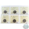 Image 1 : 2002P, 2003P, 2003P New Effigy, 2005P VE Day, 2006 RCM Logo & 2006P Canada 5-cent ICCS Certified MS-