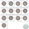 Image 1 : Estate Lot of 13x 1942 Canada 50-cent; 1x VG-8, 2x F-12, 6x VF-20 & 4x EF-40. 13pcs