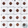 Image 1 : Estate Lot of 16x Uncirculated Canada 1-cent in 2x2s Dated 1957-1972. 16pcs