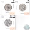 Image 1 : 1936 VF, 1938 VF, 1941 AU-UNC Canada Silver 25-cents Lot (small problems, view image) 3pcs.