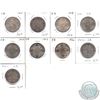 Image 1 : Lot of 1915-1931 Great Britain Silver One Florin Collection. 9pcs.