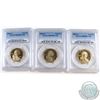 Image 1 : 2001s, 2002s, 2003s United States PCGS Certified PR-69 Sacagawea Dollar Collection. Please Note hold