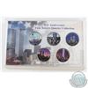 Image 1 : Lot of 2001 United States 9/11 Twin Towers Coloured Quarter Collection in plastic display holder. 5p