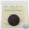 Image 1 : 1859 Canada DP N9 #2 1-cent ICCS Certified VG-8 Scratches