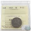 Image 1 : 1925 Canada 5-cent ICCS Certified F-12