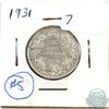 Image 1 : 1931 Canada 25-cents Extra Fine