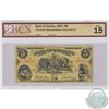 Image 1 : 1937 $5.00 Note from the Bank of Toronto, Henwood-Lamb Signatures, BCS Certified F-15