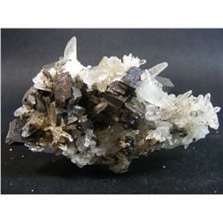 Hubnerite/Quartz Cluster from Mundo Nuevo Mine Peru
