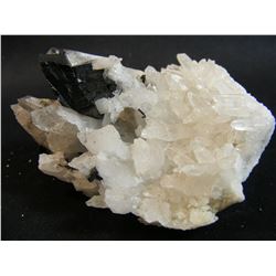 Hubnerite/Quartz Cluster from Mundo Nuevo Mine Peru