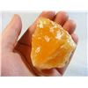 Image 2 : Lot of 4 Pieces of Rough Orange Calcite from Mexico
