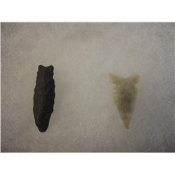 Lot of 2 Stone Points South Dakota