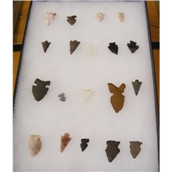 Frame of 19 Stone Artifacts