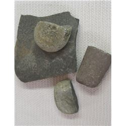 Collection of 4 Stone Gridning Artifacts