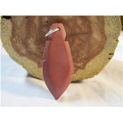 Sioux Made Pipestone Pendant or Keychain