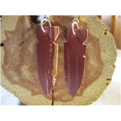Sioux Made Pipestone Earrings