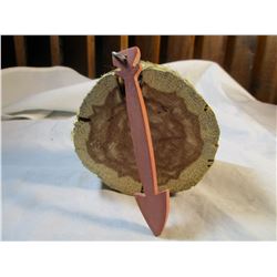 Sioux Made Pipestone Arrow Shaped Pendant or Keychain