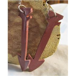 Sioux Made Pipestone Earrings