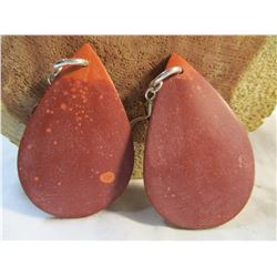 Sioux Made Pipestone Earrings