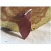 Image 1 : Sioux Made Pipestone Arrowhead Shaped Pendant or Keychain