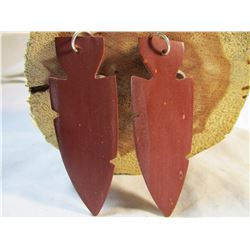 Sioux Made Pipestone Earrings