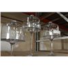 Image 2 : THREE GLASS PEDESTLE DISHES WITH DOME