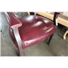 Image 2 : STUDDED LEATHE ARMCHAIR