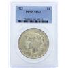 Image 1 : 1923 $1 Peace Silver Dollar Coin PCGS MS63