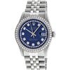 Image 2 : Mens Rolex Stainless Steel Blue String Diamond Datejust Wristwatch