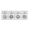 Image 1 : Set of 1998-2001 $1 American Silver Eagle Coins NGC MS69