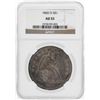 1860-O $1 Seated Liberty Dollar Coin NGC AU55