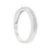 Image 3 : 14KT White Gold 0.10ctw Diamond Ring