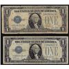 Image 1 : Lot of (2) 1928A $1 Silver Certificate Funnyback Notes