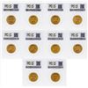 Image 2 : (10) Assorted Years $10 Liberty Head Eagle Gold Coins PCGS63