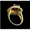 Image 3 : 14KT Yellow Gold 8.61ct Ruby and Diamond Ring