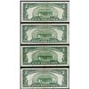 Image 2 : Lot of (4) 1953 $5 Silver Certificate Notes