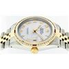 Image 2 : Rolex Mens Two Tone 14KT Yellow Gold Ruby and Diamond Datejust Wristwatch